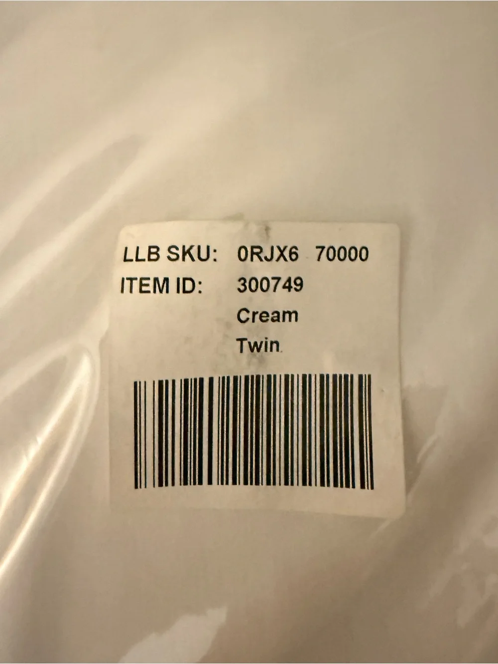 L.L. Bean Gathered Cotton Bed Skirt in Cream